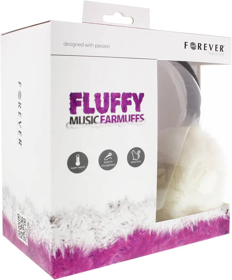 Zestaw sĹ uchawkowy Forever Fluffy ecru