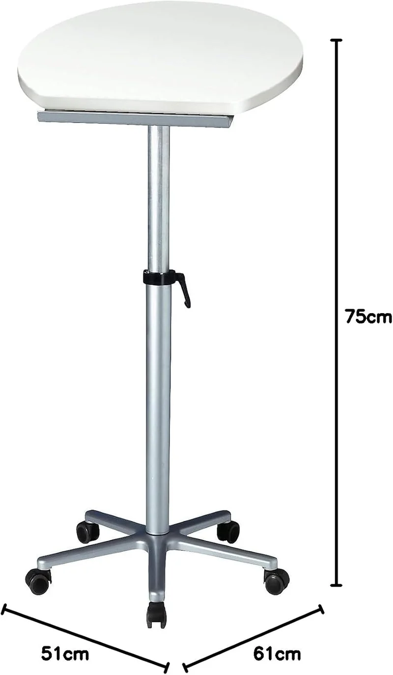 MAUL | Stehpult | ergonomisch | BxT 600 x 520 mm | höhenverstellbar | Weiss | flexibles Arbeiten im