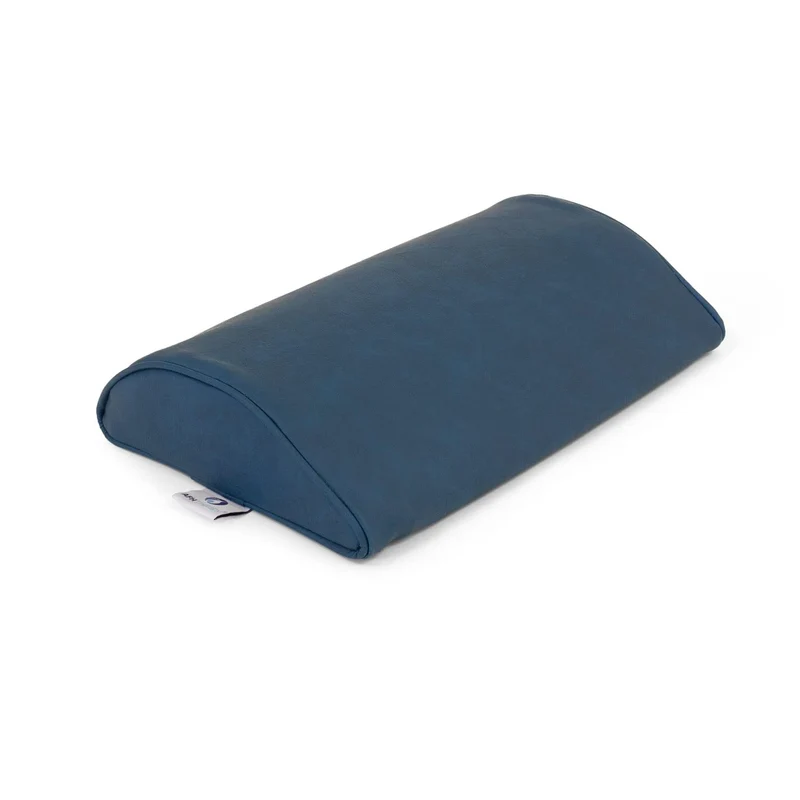 AFH Lordosekissen Quality | ca. 37 x 23 x 7cm | hochwertiger Kunstlederbezug (blau-türkis)