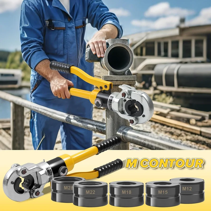 5 Stücke M12~M28 Pressbacke, M-Kontur Pressbackeneinsatz für 12mm, 15mm, 18mm, 22mm, 28mm Presszange