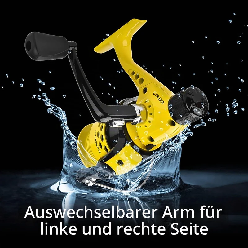Dilwe Angelrolle Rad Korrosionsschutz Metall Schwere Leichte Spinnrolle für Salzwasser Und Süsswasse