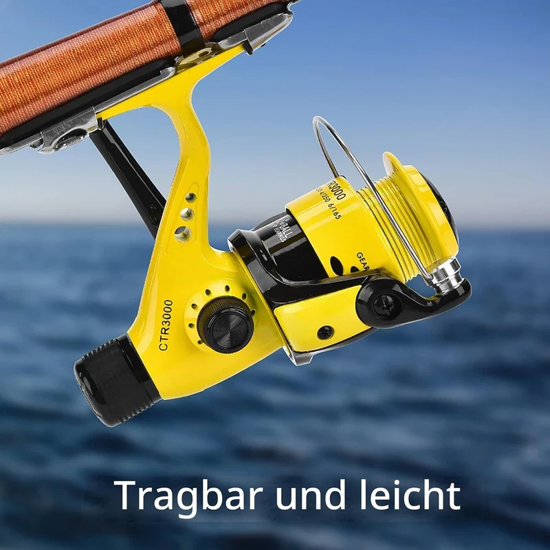 Dilwe Angelrolle Rad Korrosionsschutz Metall Schwere Leichte Spinnrolle für Salzwasser Und Süsswasse