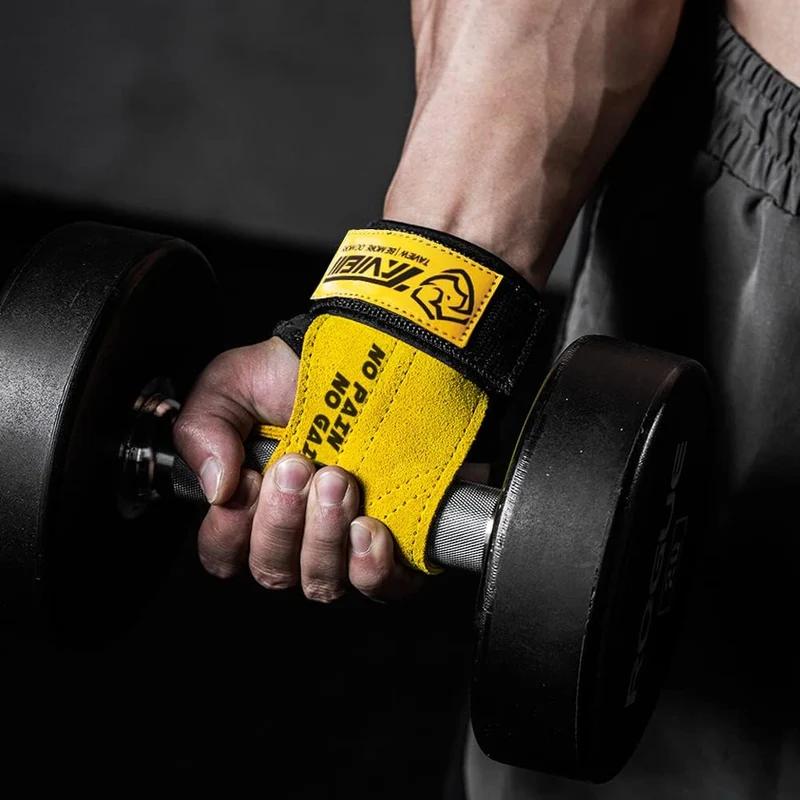TAVIEW Premium Gewichtheber-Handgelenkhaken für maximale Griffunterstützung – Kreuzhebenhandschuhe u