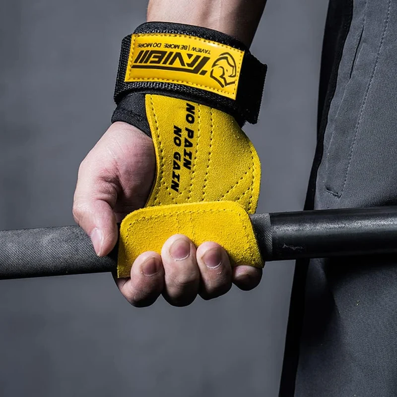 TAVIEW Premium Gewichtheber-Handgelenkhaken für maximale Griffunterstützung – Kreuzhebenhandschuhe u