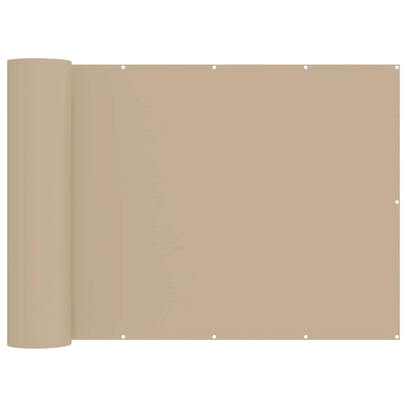 vidaXL Balkon Sichtschutz 150 x 300 cm Stoff mit PU-Beschichtung Beige Beige 150 x 300 cm, Beige 150