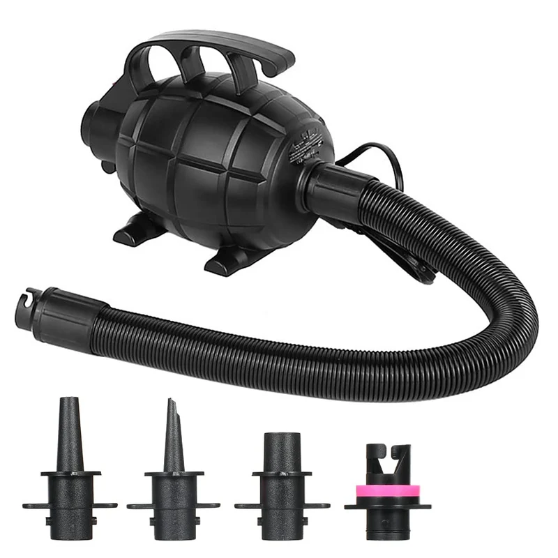 Electric Air Pump,Irfora Tragbare 500W elektrische Pumpe Luftmatratze Pumpe Luftbett Pool Toy Raft B