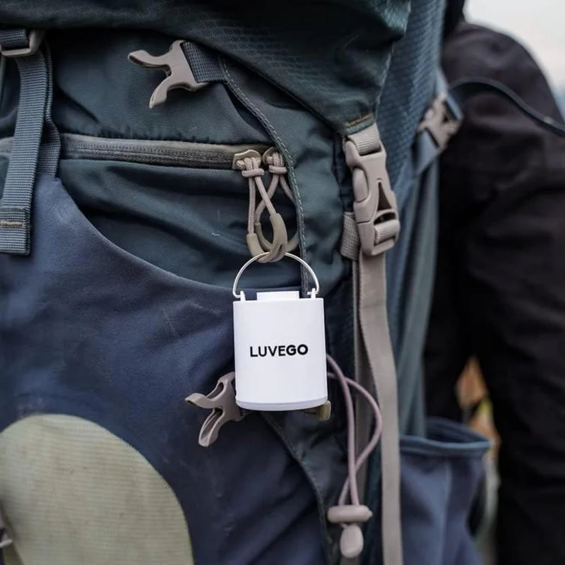 Luvego Mini-Akku-Luftpumpe, 180 l/min, 3,5 kPa, 1300 mAh, elektrische Pumpe zum Aufblasen und Absaug