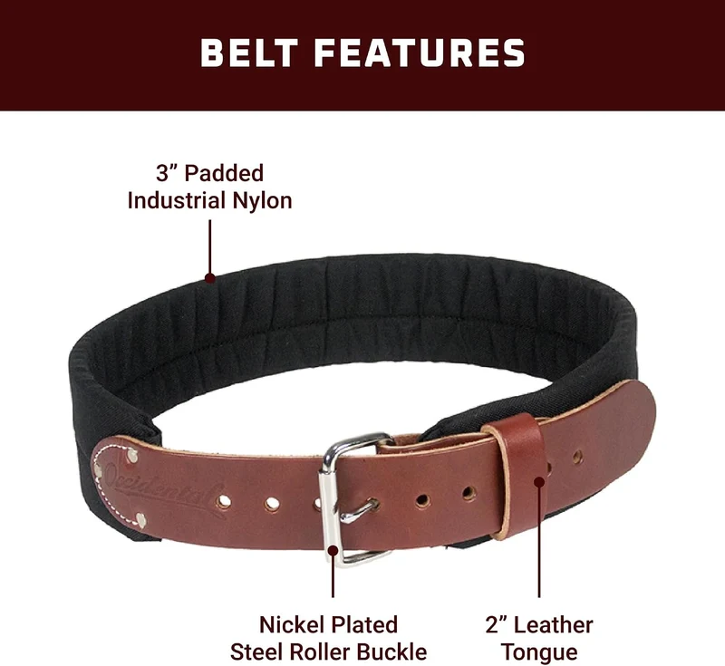 Occidental Leather 8003 M 7,6 cm Leder und Nylon. Medium, Medium