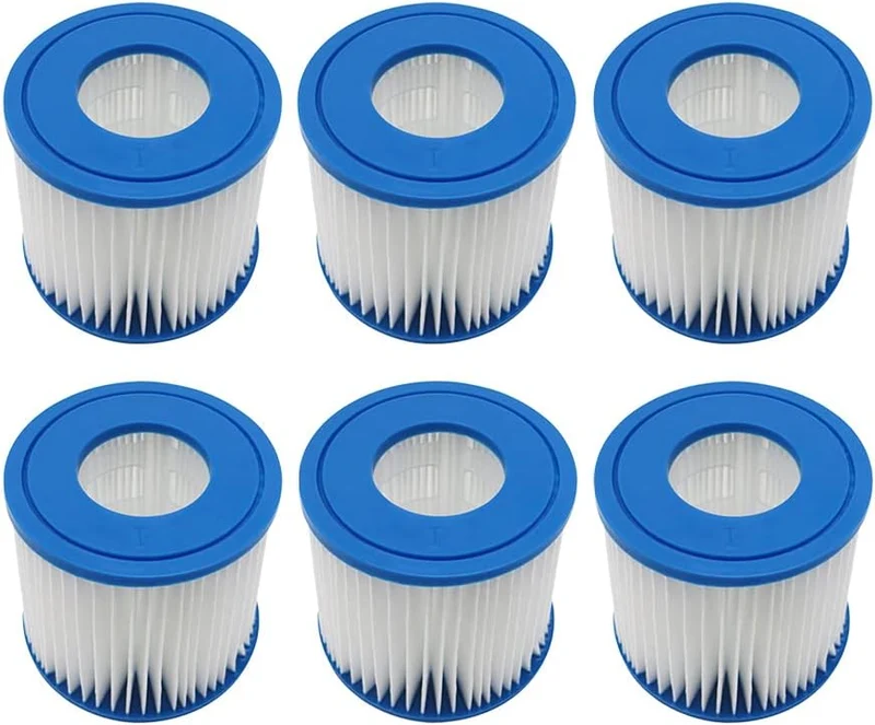 YanBan Schwimmbad-Filterkartusche kompatibel mit Best-Way 58381 Filterpumpe, 6 Stück Ersatzfilter ko