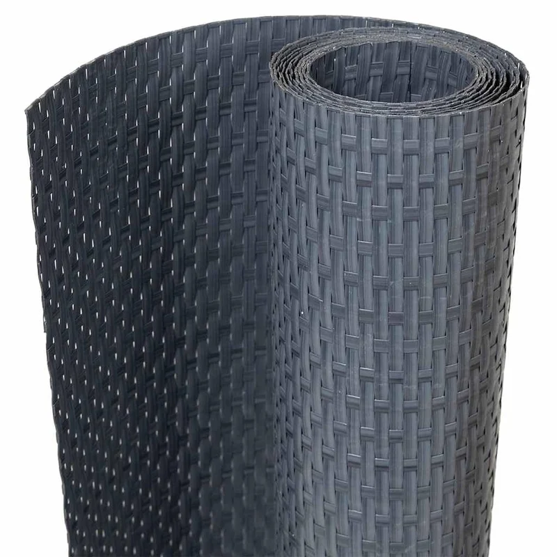 vidaXL Balkon-Sichtschutz Anthrazit 300x80 cm Poly Rattan Anthrazit 300 x 80 cm, Anthrazit 300 x 80