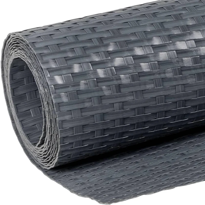 vidaXL Balkon-Sichtschutz Anthrazit 300x80 cm Poly Rattan Anthrazit 300 x 80 cm, Anthrazit 300 x 80