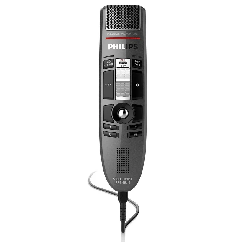 Philips LFH3510 SpeechMike Premium USB-Diktiermikrofon Präzisionsmikrofon 4-Positions-Schiebeschalte