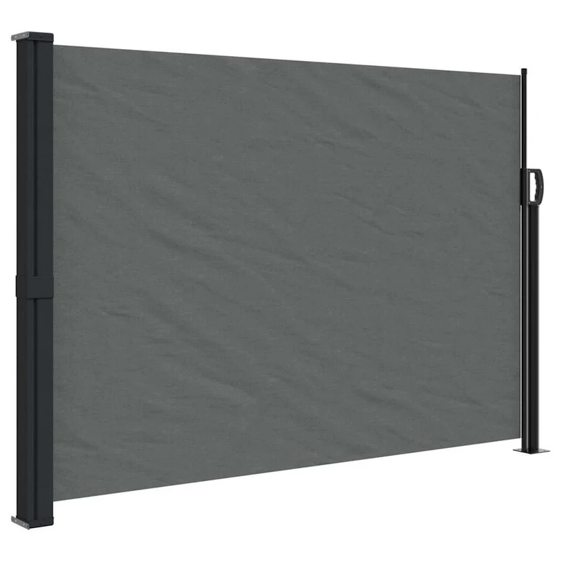 vidaXL Ausziehbare Seitenmarkise Anthrazit 140x600 cm 140 x 600 cm Anthrazit, 140 x 600 cm Anthrazit