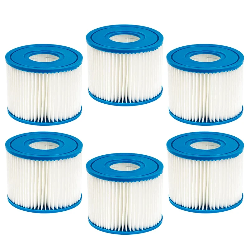 WuYan 6er-Pack Poolfilter für Intex PureSpa Typ S1 für 29001E PureSpa aufblasbarer Poolfilter Catrid
