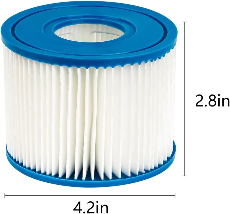 WuYan 6er-Pack Poolfilter für Intex PureSpa Typ S1 für 29001E PureSpa aufblasbarer Poolfilter Catrid