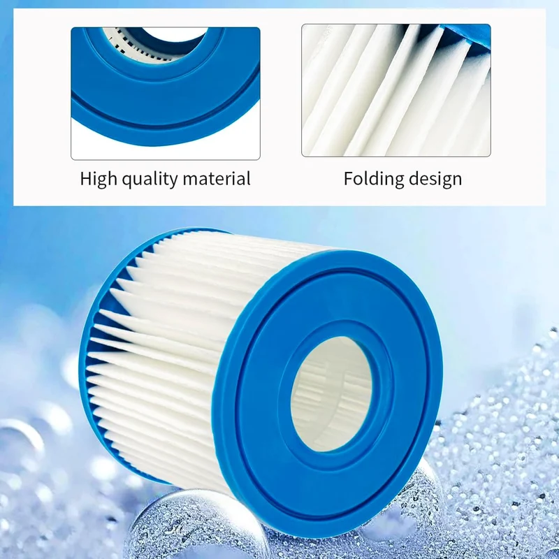 WuYan 6er-Pack Poolfilter für Intex PureSpa Typ S1 für 29001E PureSpa aufblasbarer Poolfilter Catrid