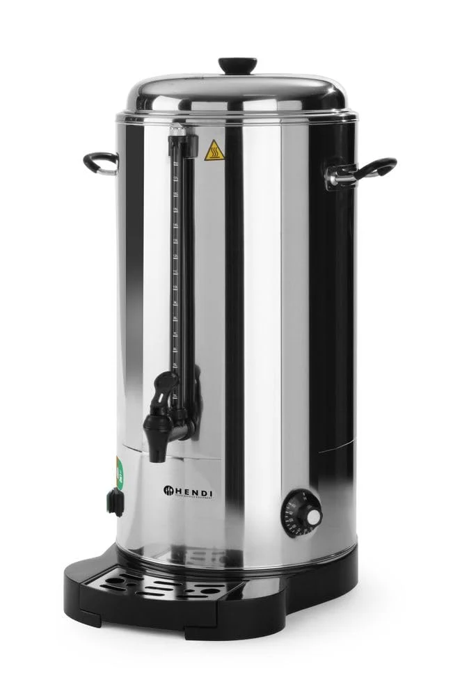 HENDI Heissgetränkespender, Doppelwandig, Energiesparend, non drip Hahn, wartungsfreies Heizelement,
