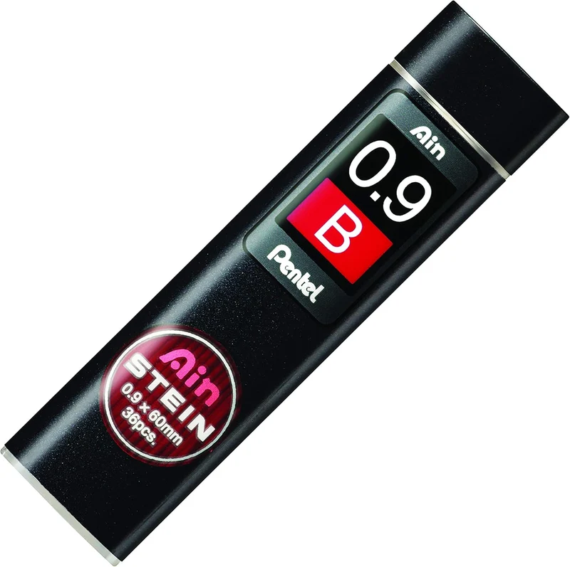 Pentel C279-BO Ain Stein Feinmine, Strichstärke 0.9 mm, Härtegrad B, 36 Minen je Dose, B