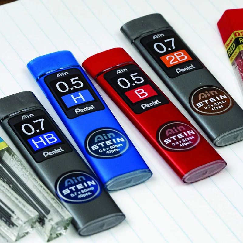 Pentel C279-BO Ain Stein Feinmine, Strichstärke 0.9 mm, Härtegrad B, 36 Minen je Dose, B