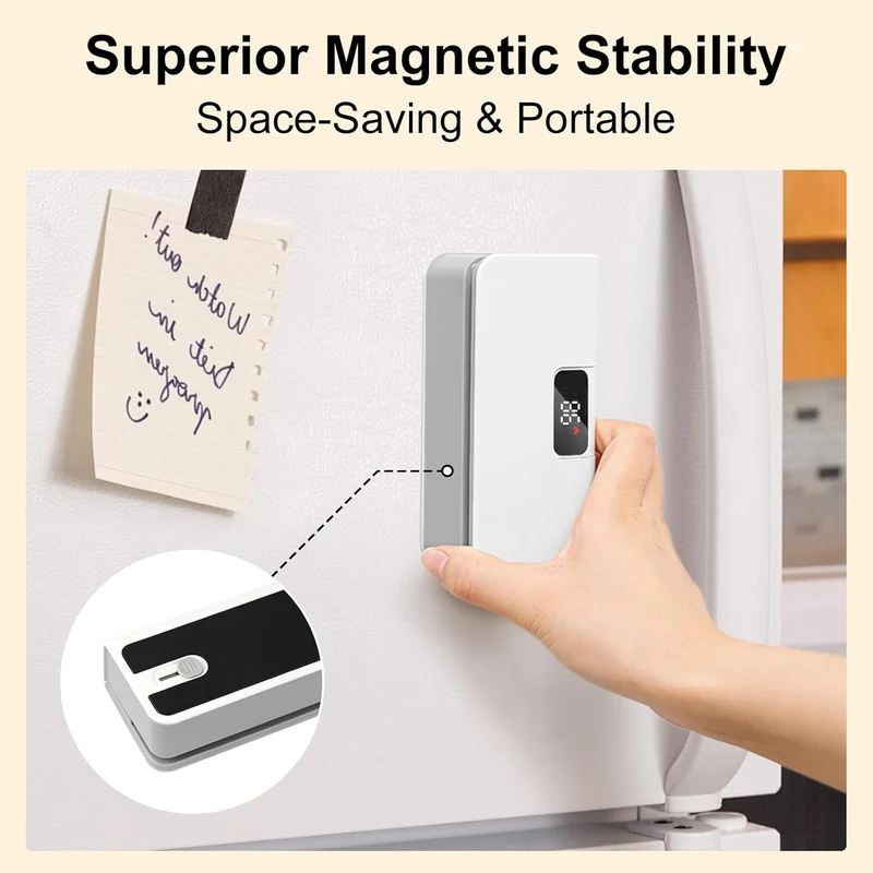 Mini Folienschweissgerät 2-in-1 wiederaufladbar mit Schneidfunktion & Magnet, Weiss