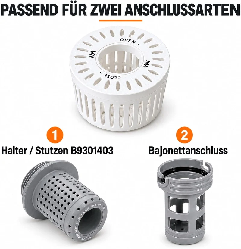 Generisch Whirlpool-Filterkorb, Filterersatz, MSPA-Stutzenanschluss – Weiss, Weiss