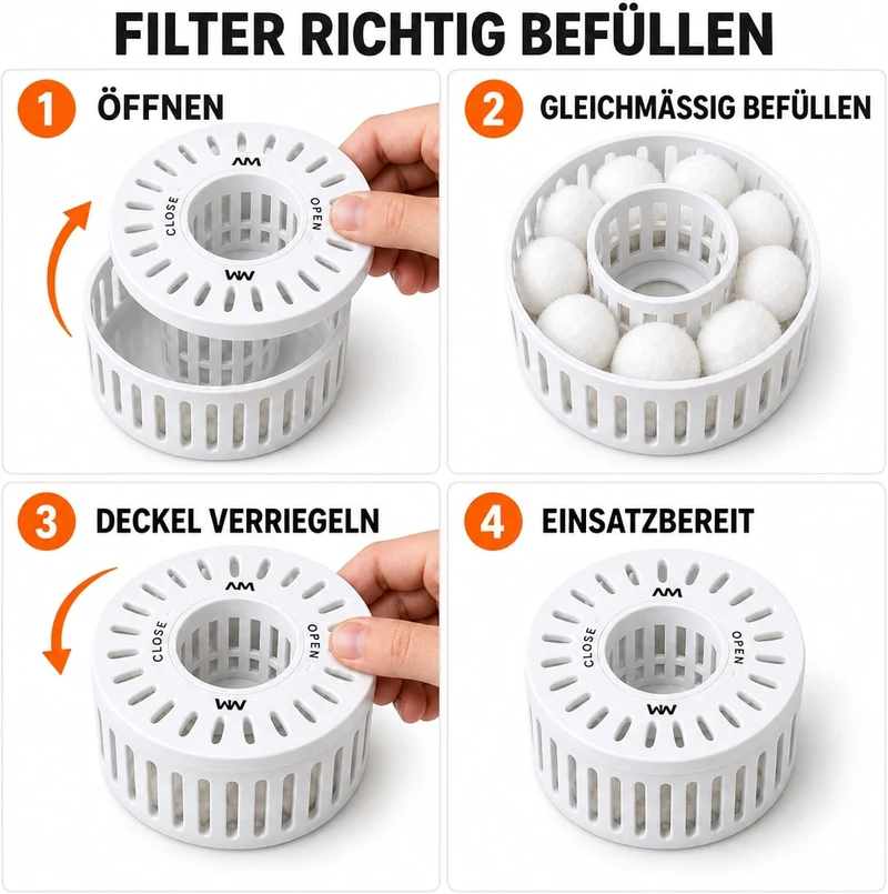 Generisch Whirlpool-Filterkorb, Filterersatz, MSPA-Stutzenanschluss – Weiss, Weiss