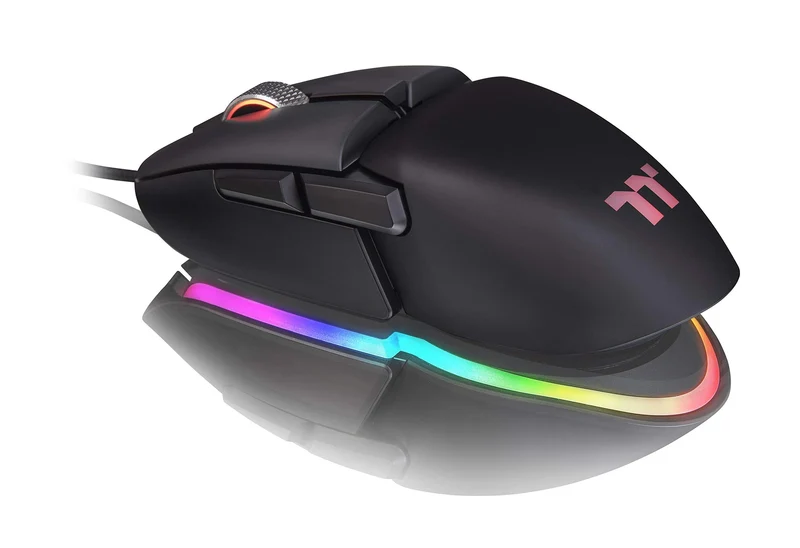 Thermaltake Argent M5 RGB Gaming Mouse | PC-Maus | 8 anpassbare dynamische Lichteffekte | rechts-und