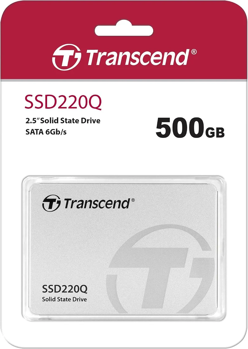 Transcend 500GB SATA III 6Gb/s interne 2.5 Zoll SSD220Q 2.5 Zoll TS500GSSD220Q