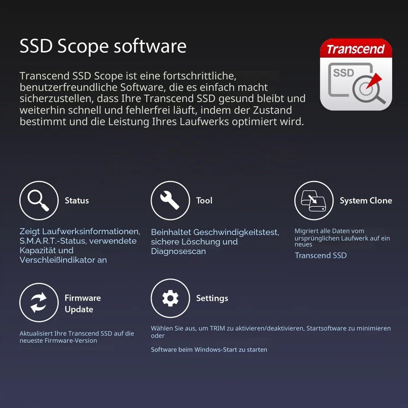 Transcend 500GB SATA III 6Gb/s interne 2.5 Zoll SSD220Q 2.5 Zoll TS500GSSD220Q