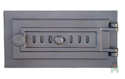 Sellon24® Massiv Revisionofentür 398x203 Backofentür Holzofentür Ofentür aus Gusseisen H1609