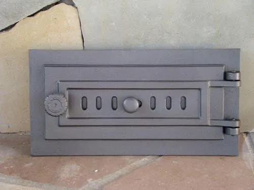 Sellon24® Massiv Revisionofentür 398x203 Backofentür Holzofentür Ofentür aus Gusseisen H1609