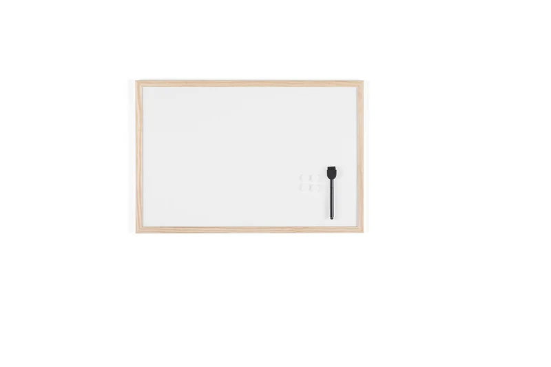 Bi-Office Budget Whiteboard mit Holzrahmen, magnetisch, 5 Grössen wählbar, 60 x 40 cm 60B x 40H cm S