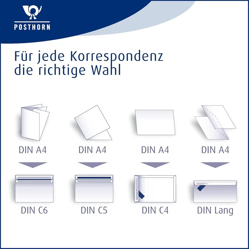 POSTHORN Versandtasche C4 (324x229mm) haftklebend weiss 120g 250 Stück weiss 120g /ohne Fenster Sing