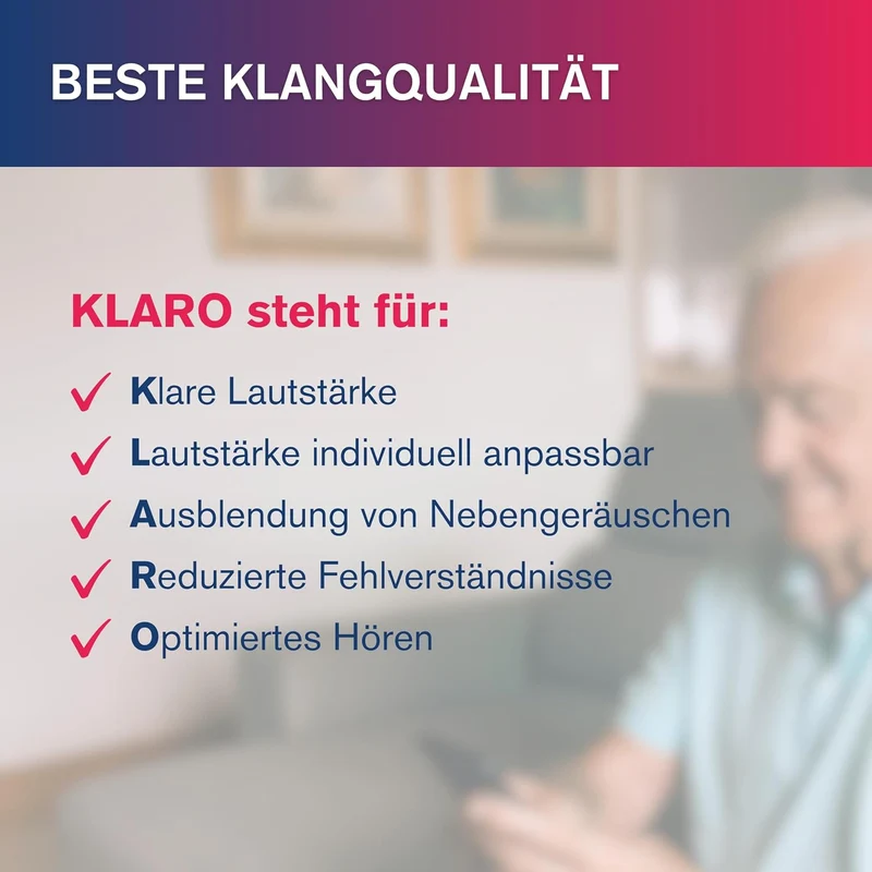 Albrecht KLARO TV Sprachverstärker – kabelloser TV‑Lautsprecher für zuhause mit Clear Voice Sprachop