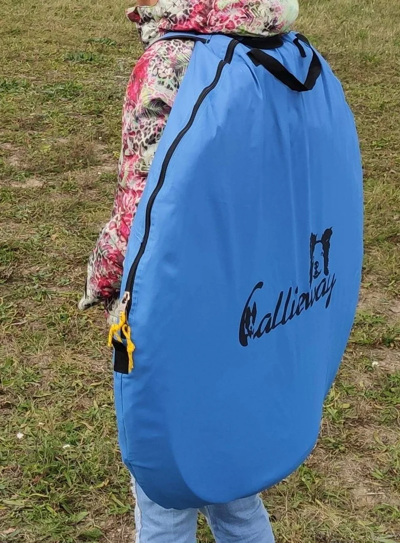 Eventzelt/Wurfzelt Callieway® „Kwiki“ Pop-up Zelt 225x225cm (4 Personenzelt) Ocean blue/silver Refle