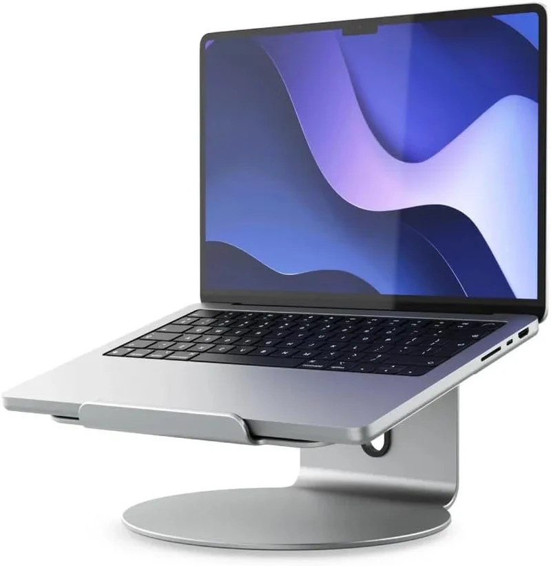 ALOGIC Elite 360 Laptop Stand | 360-Grad-Drehbasis für einfache Ausrichtung | rutschfestes Silikonpa