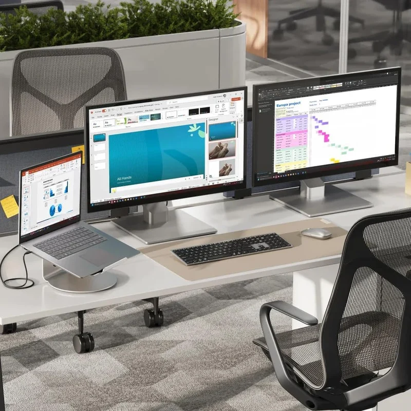 ALOGIC Elite 360 Laptop Stand | 360-Grad-Drehbasis für einfache Ausrichtung | rutschfestes Silikonpa