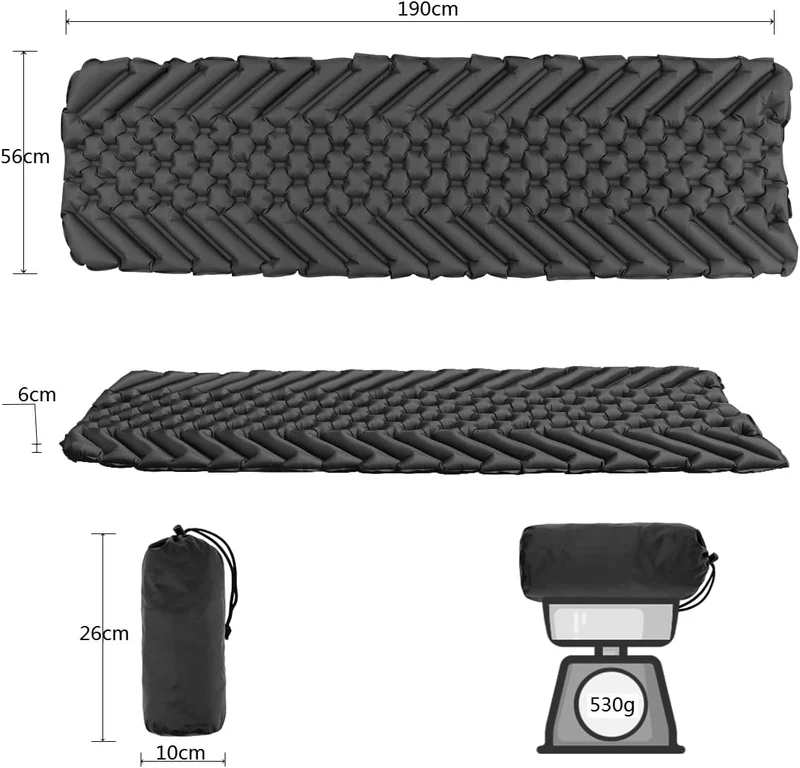 Isomatte Camping Outdoor Ultraleicht Camping Isomatte Aufblasbare, wasserdichte Faltbar Luftmatratze