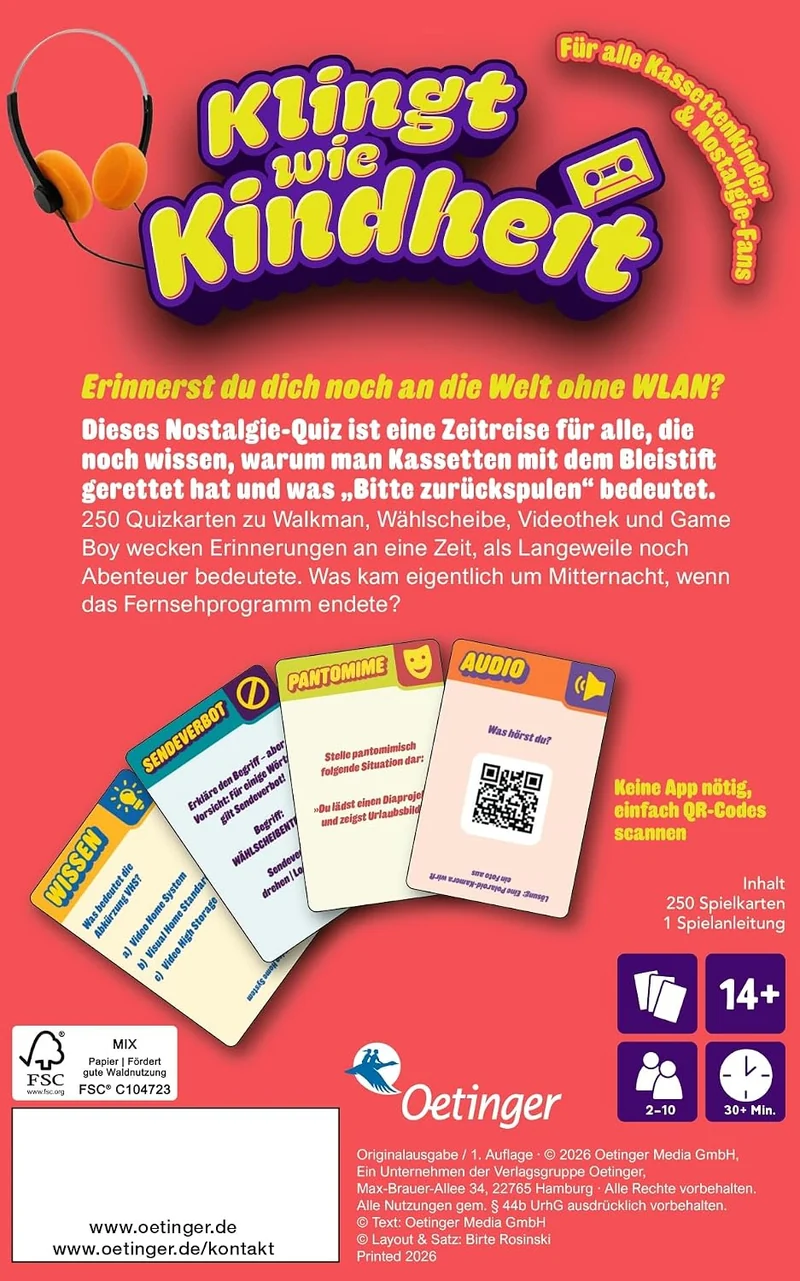 Oetinger Klingt wie Kindheit. Früher war mehr Bandsalat, Früher war mehr Bandsalat