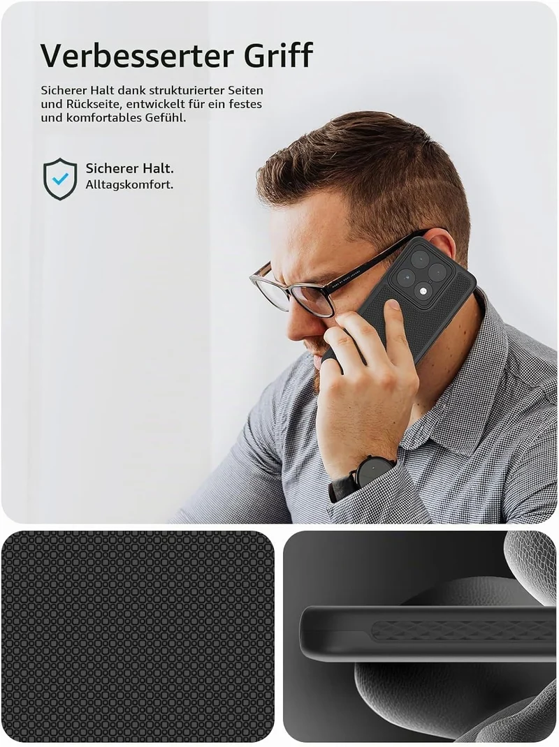 TUDIA MergeGrip Magnetische Hülle für Motorola Signature (2026) [MagSafe Kompatibel] - Militärstanda