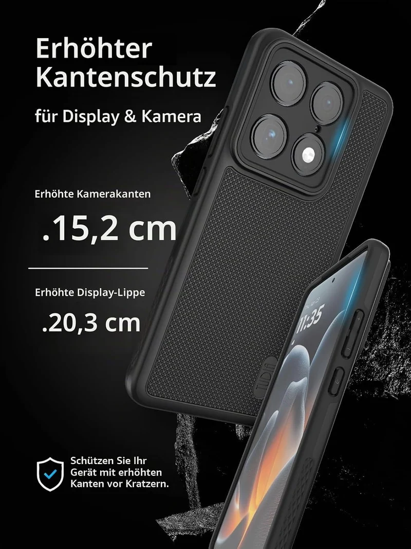 TUDIA MergeGrip Magnetische Hülle für Motorola Signature (2026) [MagSafe Kompatibel] - Militärstanda