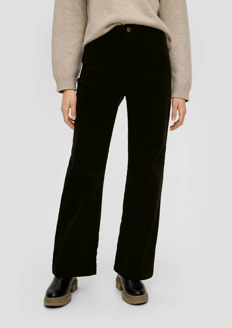 s.Oliver Slim: Cordhose aus Baumwollstretch 46 9999_schwarz, 46 9999_schwarz