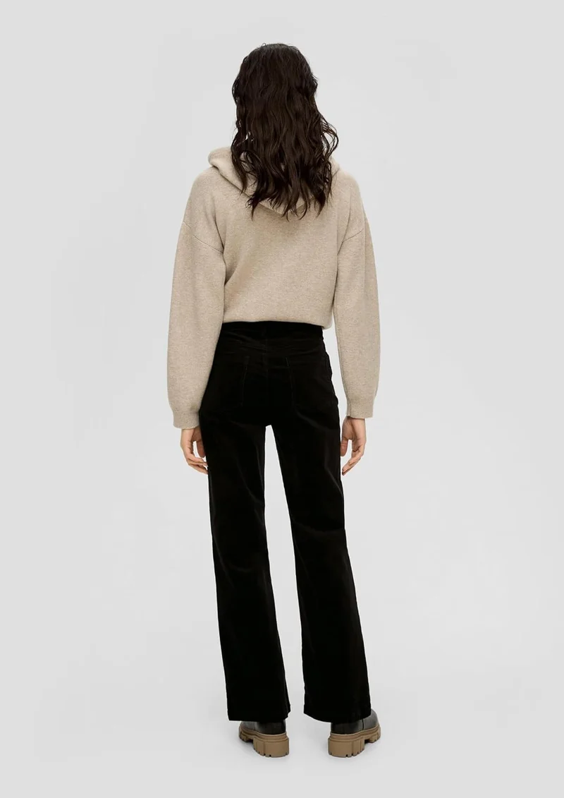 s.Oliver Slim: Cordhose aus Baumwollstretch 46 9999_schwarz, 46 9999_schwarz