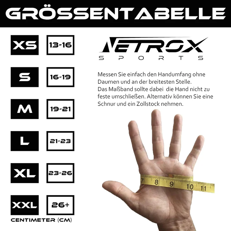 NetroxSports - atmungsaktive Sporthandschuhe mit extra Grip - Krafttraining, Fahrrad fahren Fitness