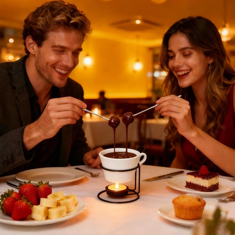 Generisch Käsefondue- Schmelzfür Süssigkeiten | Becher zum Schmelzen von Schokolade Für Romantische