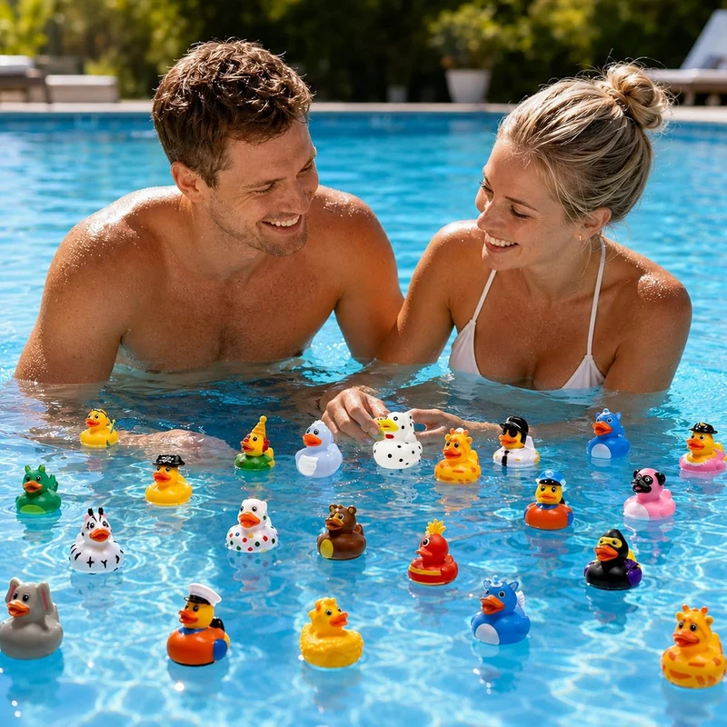 25 Stück Gummi Badeenten,Quietschente, Gummiente (25Pcs), 25pcs