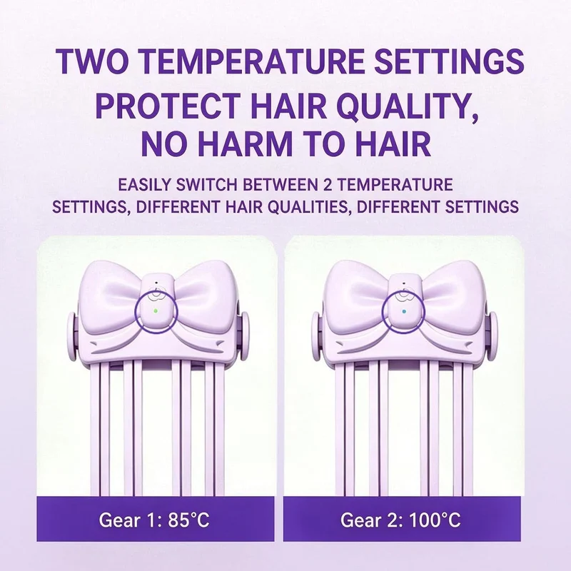 Generisch Wireless Heated Volumizing Root Lift Clip, Volumen Kamm & Haarclip, Portable Travel Hair S