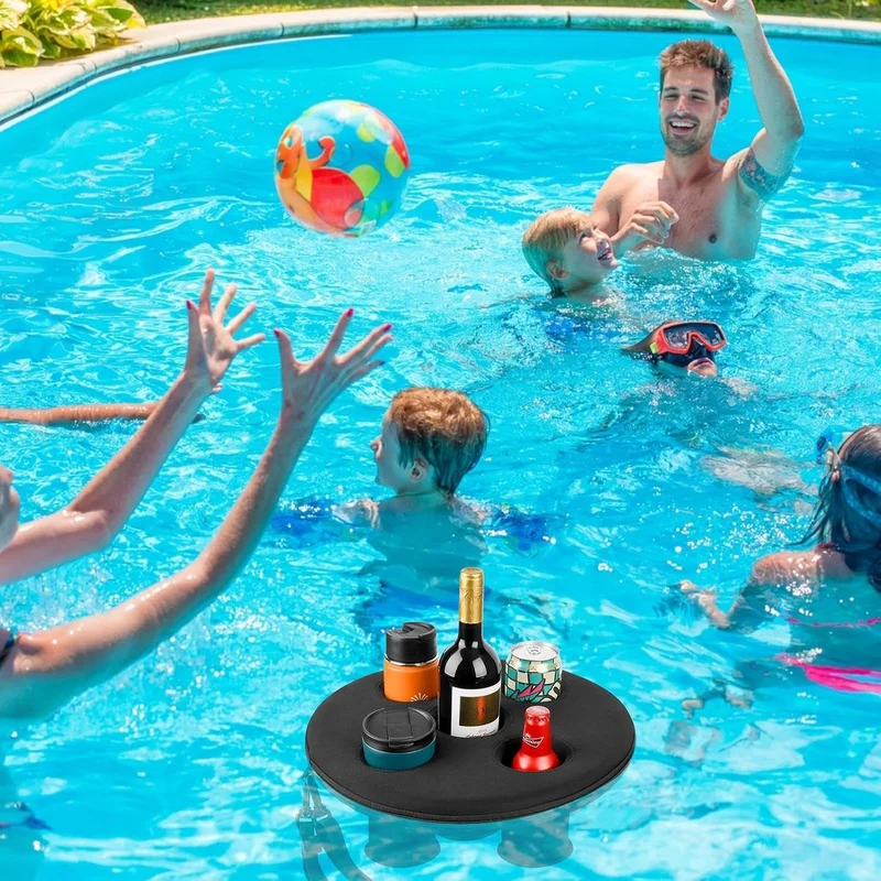 Generisch Schwimmender Getränkehalter, Whirlpools Trinktablett Mit 5 Löchern,Schwimmendes Tablett, G