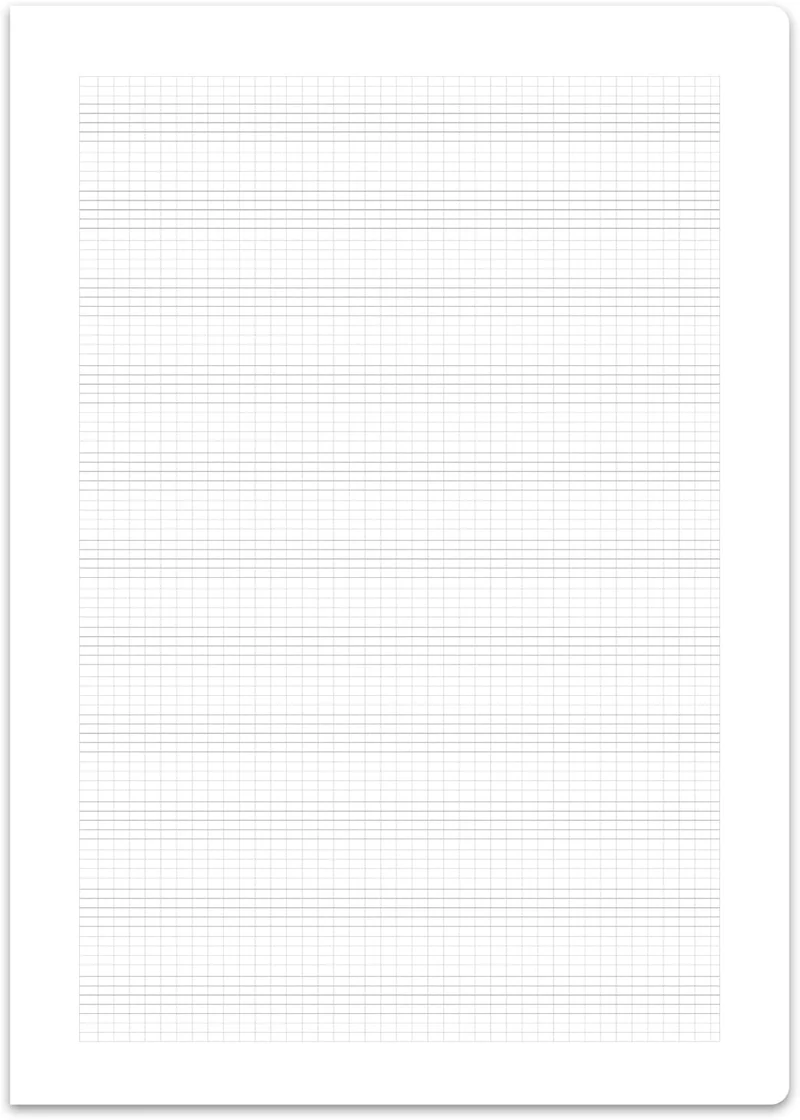 Staufen premio Notenheft - 5 Musikhefte je 8 Blatt, Lin NH, DIN AA, 90 g/m², 12 Notensysteme und Hil