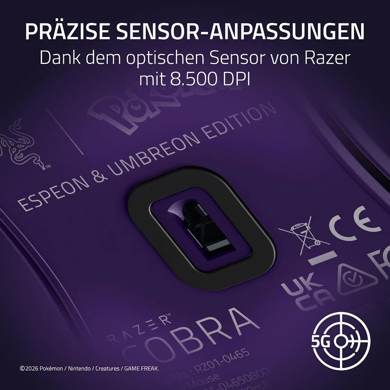 Razer Cobra Pokémon Espeon & Umbreon Edition - Leichte kabelgebundene Gaming-Maus mit Chroma RGB - 5
